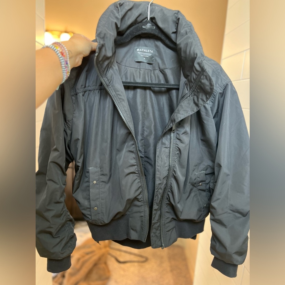Athleta Jetset Bomber jacket (black M)